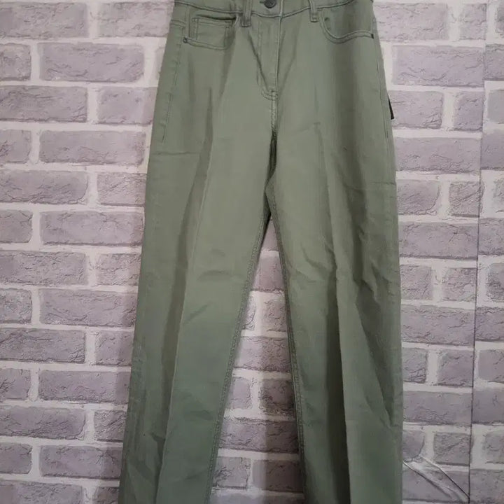 [BUNJANG] The Edge Green Cotton Pants (Size 26) / 더엣지 그린 면바지26새옷/알뜰한여우