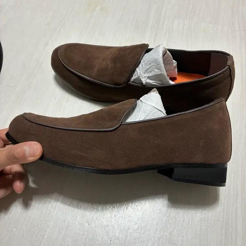 [SOLD OUT] 280 소가죽 굽 3.5cm 스웨이드 로퍼 더비 구두