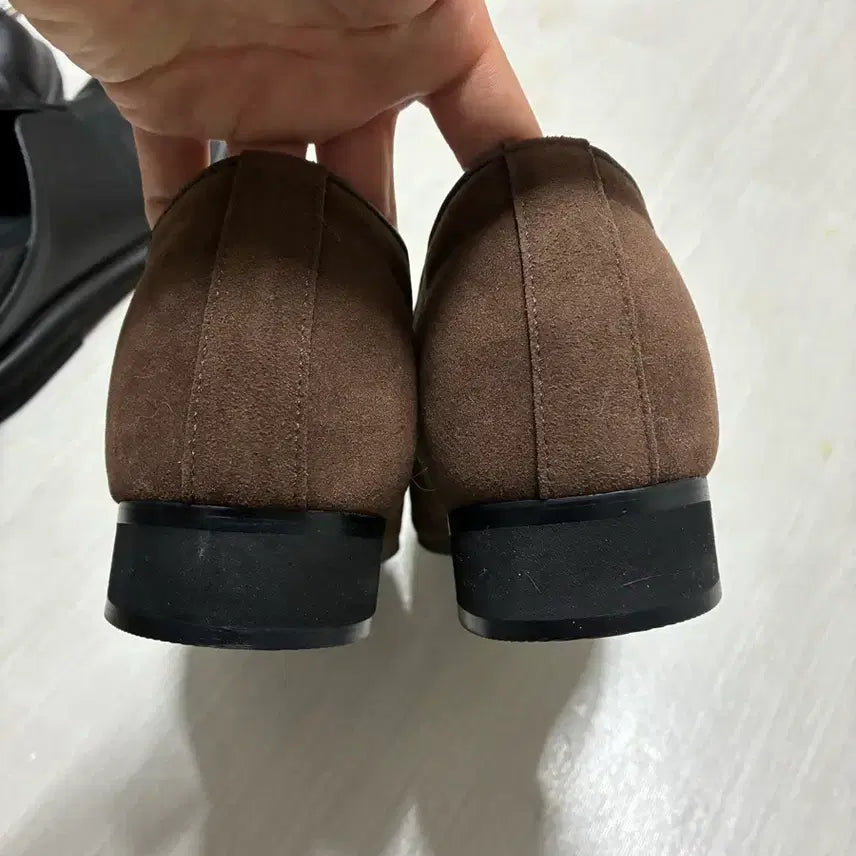 [SOLD OUT] 280 소가죽 굽 3.5cm 스웨이드 로퍼 더비 구두