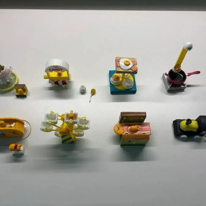 [BUNJANG] Gudetama Amusement Park Miniature Figure Set / 구데타마 놀이공원 미니어처 피규어