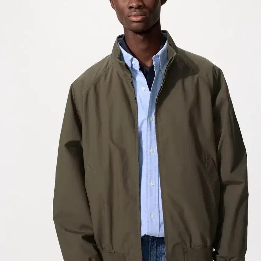 [BUNJANG] Uniqlo Harrington Jacket Khaki New / 새제품 유니클로 해링턴 자켓 카키컬러 일본발송