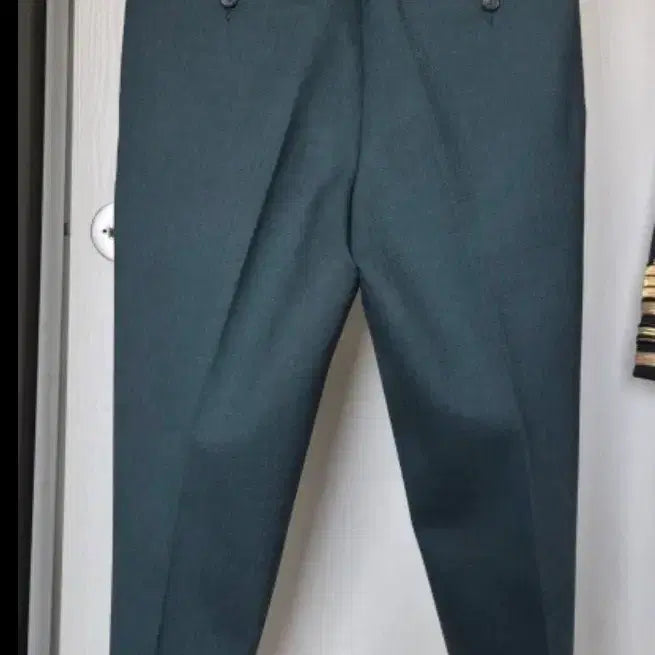 [BUNJANG] AMI Dark Green Pintuck Slacks / AMI 다크 그린 핀턱 슬랙스