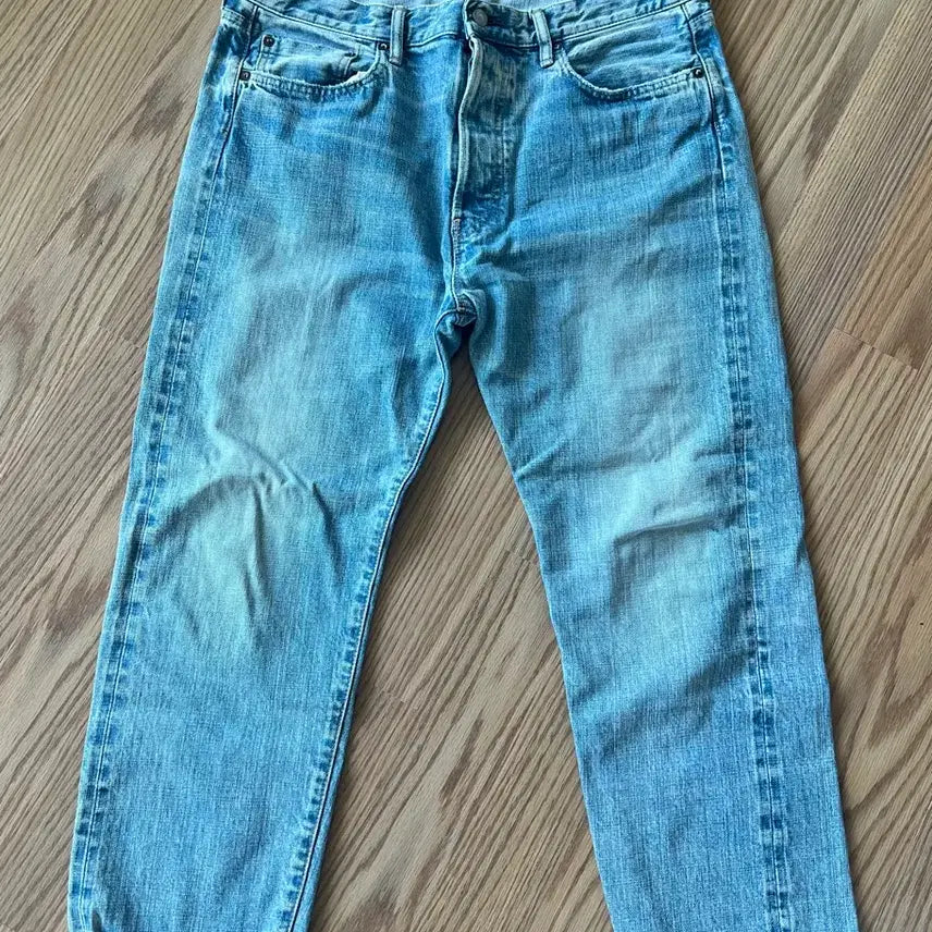 [BUNJANG] Omnigod College Denim Light Wash Jeans / 옴니갓 Omnigod 컬리지 데님 연청