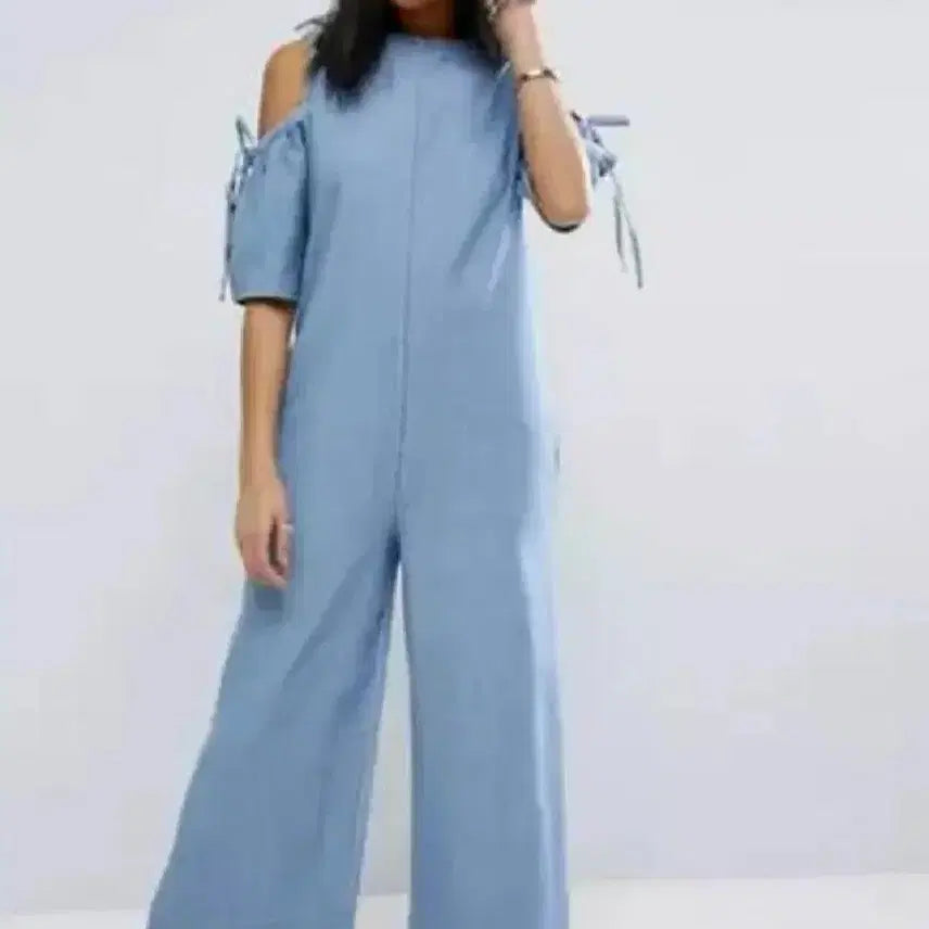 [BUNJANG] Denim Jumpsuit 55-66 / 데님점프수트 55~66