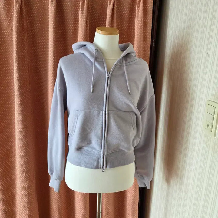 [SOLD OUT] 스파오 프렌치테리 세미 크롭 후드 집업 SPMZF12G01-00 라이트퍼