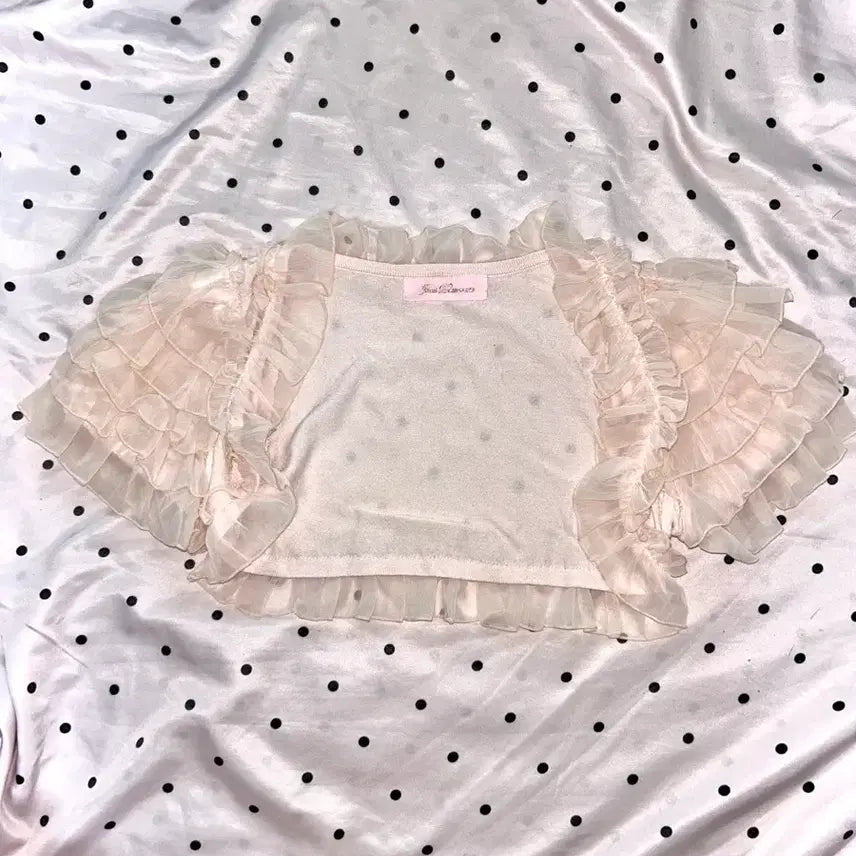 [SOLD OUT] 지저스디아망떼 쉬폰 레이스 볼레로 가디건 히메갸루라떼갸루고전판초큐롯