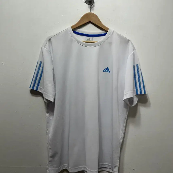 [BUNJANG] Adidas White Three Stripes T-shirt / 아디다스 흰색 삼선 반팔 티셔츠 115사이즈
