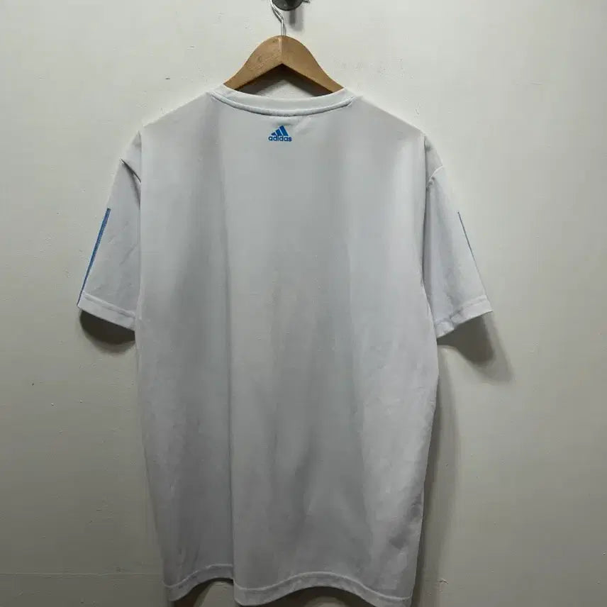 [BUNJANG] Adidas White Three Stripes T-shirt / 아디다스 흰색 삼선 반팔 티셔츠 115사이즈