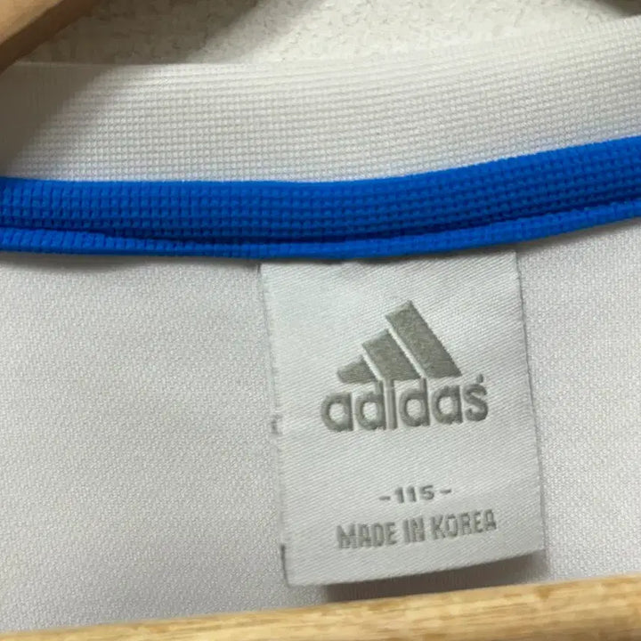 [SOLD OUT] 아디다스 흰색 삼선 반팔 티셔츠 115사이즈