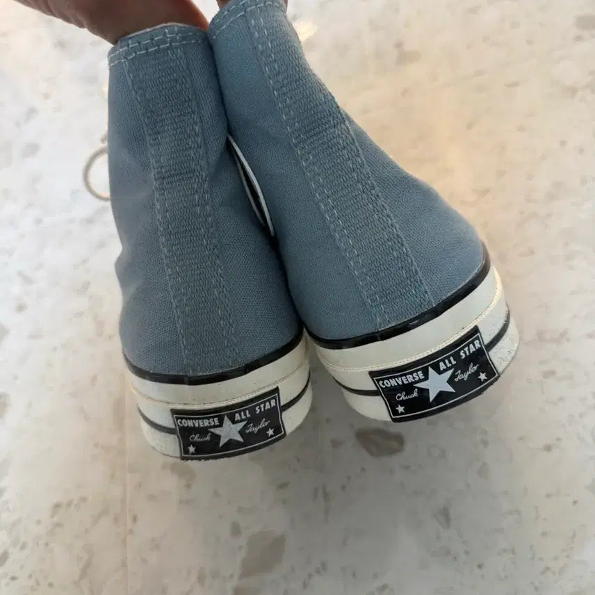 [BUNJANG] Converse Chuck 70 High Sky Blue Sneakers / 컨버스 척70하이 하늘색 280