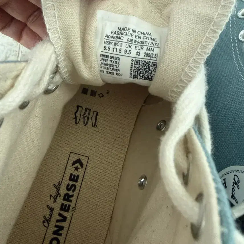 [BUNJANG] Converse Chuck 70 High Sky Blue Sneakers / 컨버스 척70하이 하늘색 280