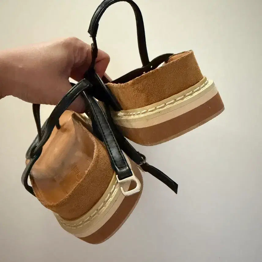 [BUNJANG] 5cm Platform Strap Sandals / 스트랩통굽샌들 5cm 새상품