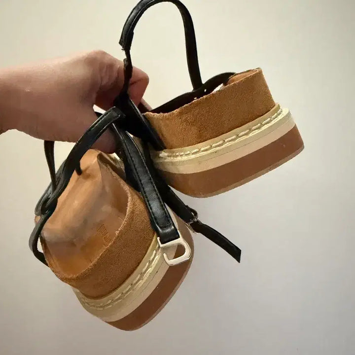 [BUNJANG] 5cm Platform Strap Sandals / 스트랩통굽샌들 5cm 새상품