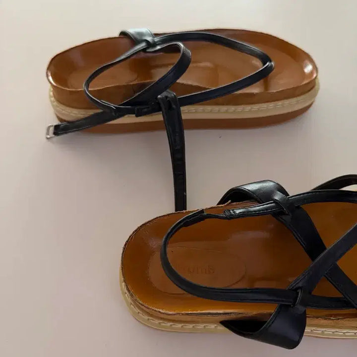 [BUNJANG] 5cm Platform Strap Sandals / 스트랩통굽샌들 5cm 새상품