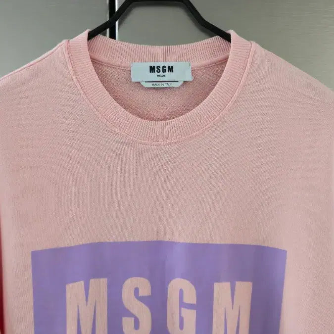 [BUNJANG] MSGM Box Logo Sweatshirt / [MSGM] 엠에스지엠 박스로고 맨투맨