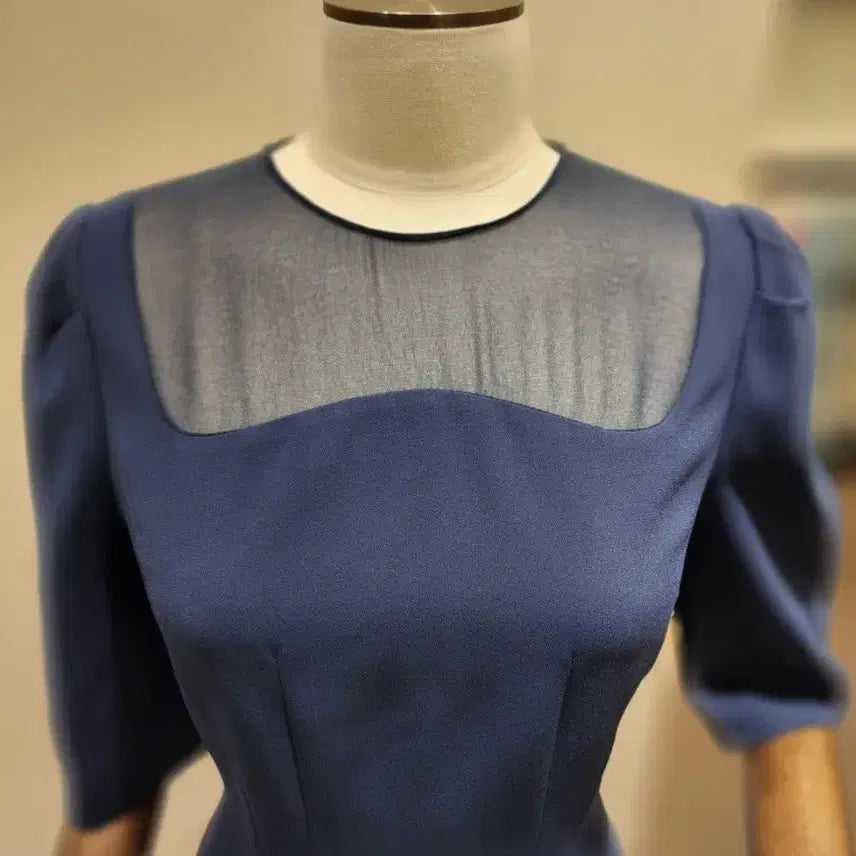[SOLD OUT] 모조에스핀 스퀘어 시스루 원피스 66사이즈