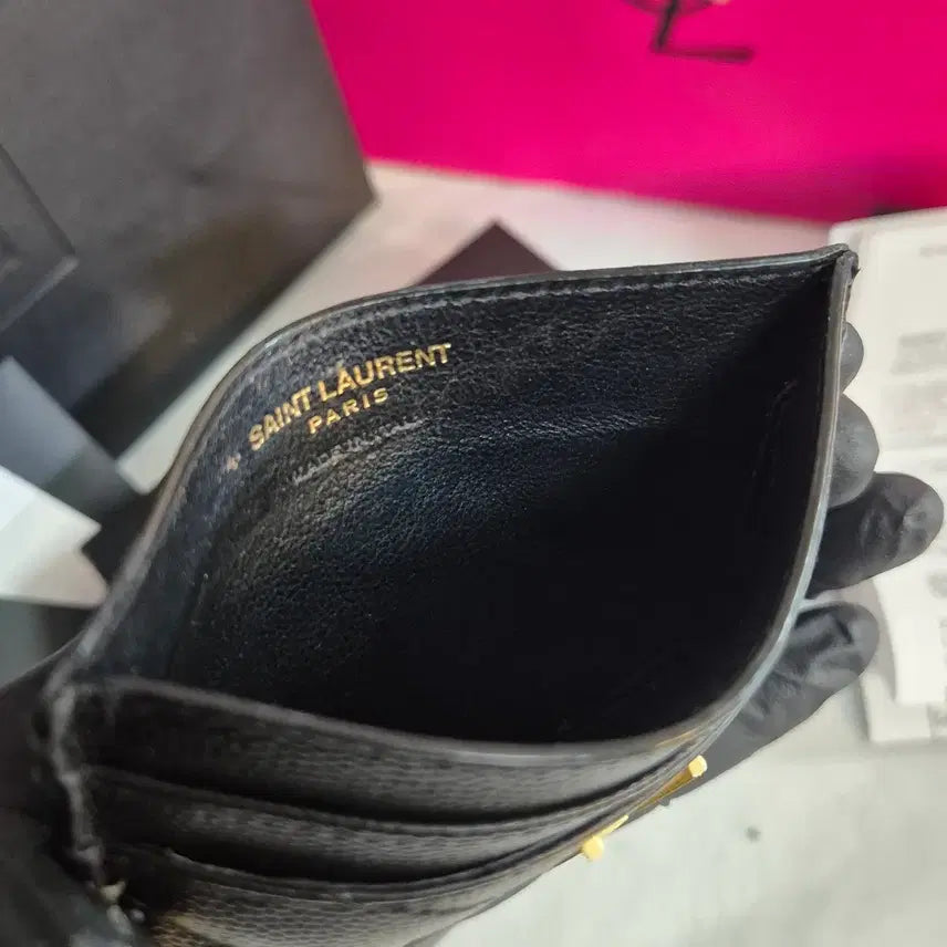 [BUNJANG] Saint Laurent Monogram Matelassé Quilted Card Wallet / [생로랑] 모노그램 마틀라세 퀼팅 카드지갑(풀구성)