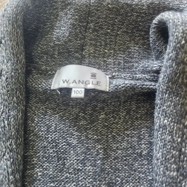 [BUNJANG] WANGLE Shawl Collar Gray Cardigan Knit / WANGLE 숄칼라 가디건 니트 회색
