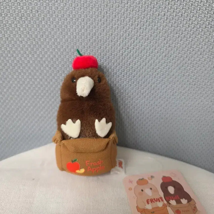 [BUNJANG] Fruit Box Kiwi Bird Keychain Plush 8cm / 정품)과일박스 키위새 키링 인형 8cm
