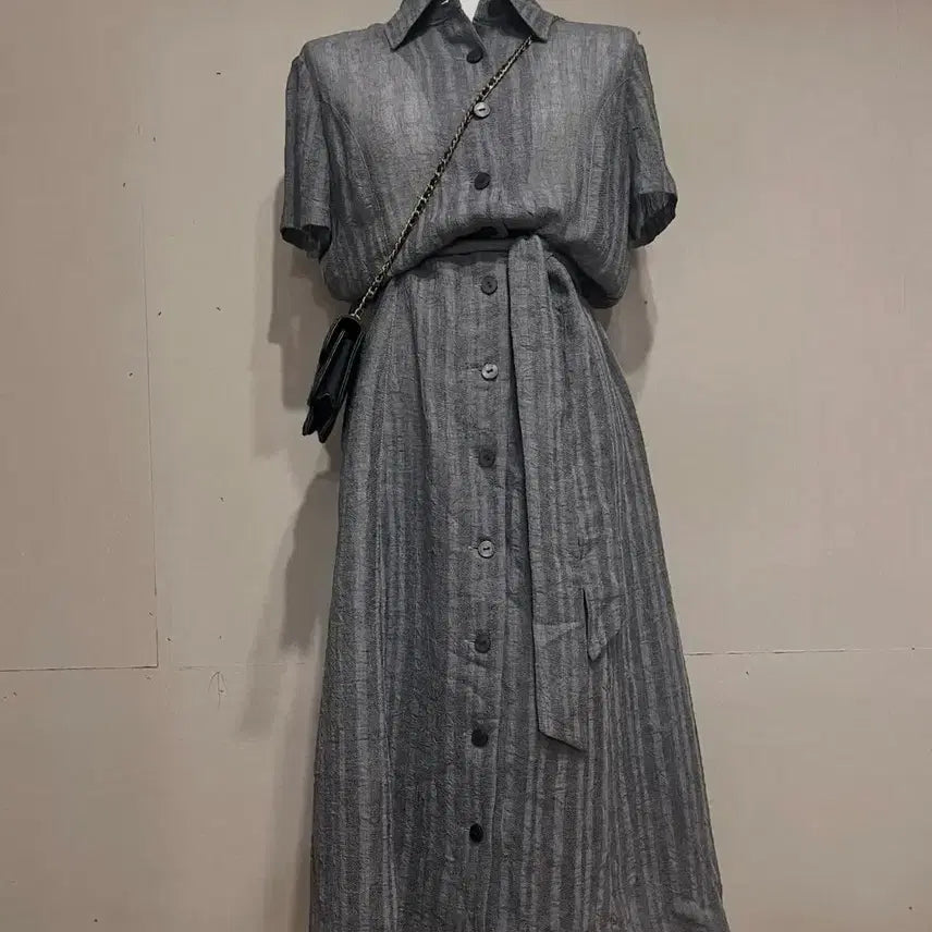 [BUNJANG] Cool Gray Shirt Dress / 그레이 COOL 원피스