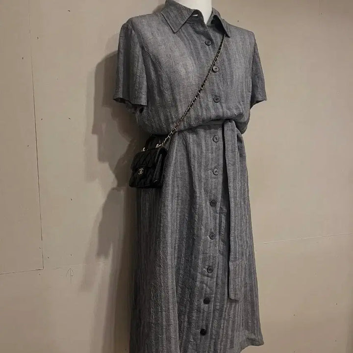 [BUNJANG] Cool Gray Shirt Dress / 그레이 COOL 원피스