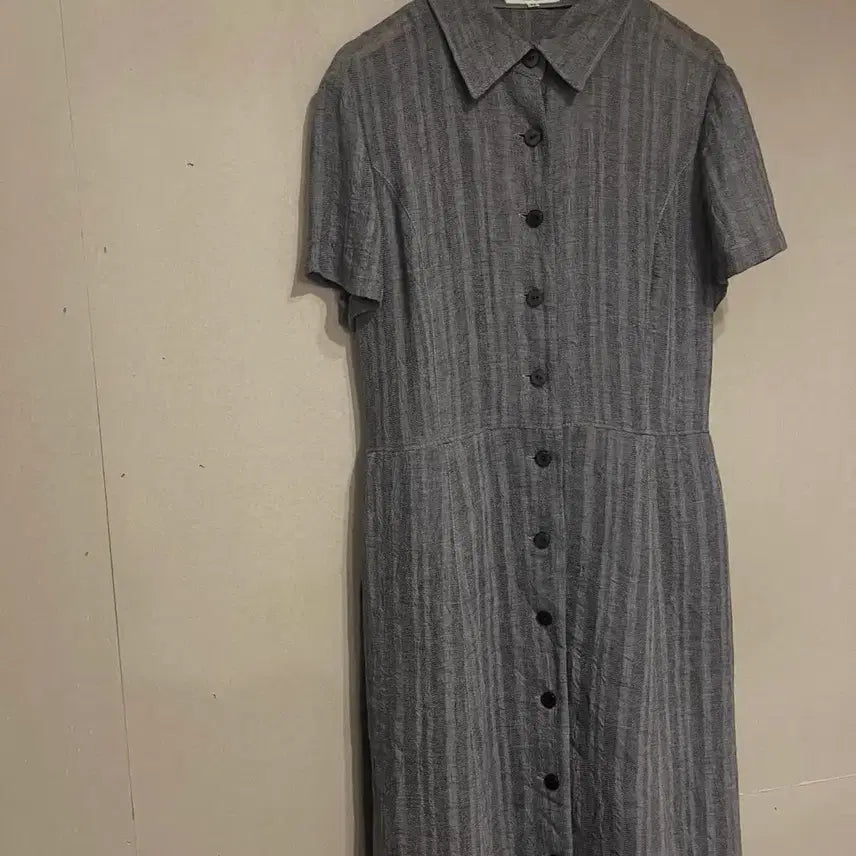 [BUNJANG] Cool Gray Shirt Dress / 그레이 COOL 원피스