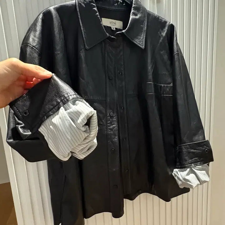 [BUNJANG] Atte Vanessa Leather Jacket / 아떼 바네사 가죽자켓