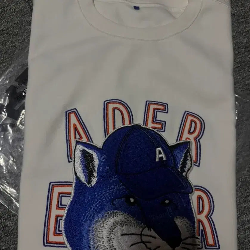 [BUNJANG] Ader Error Maison Kitsune Blue Fox Graphic T-shirt / 아더에러&amp;메종키츠네