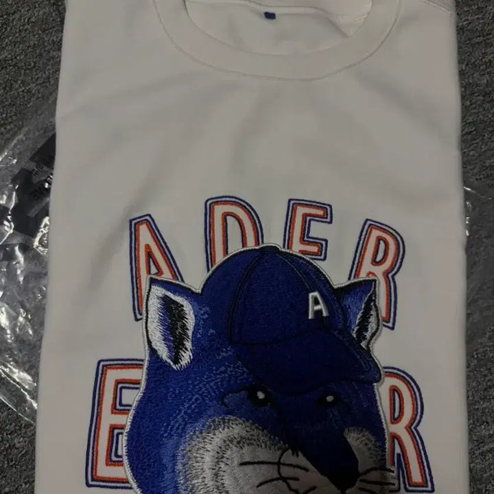 [BUNJANG] Ader Error Maison Kitsune Blue Fox Graphic T-shirt / 아더에러&amp;메종키츠네