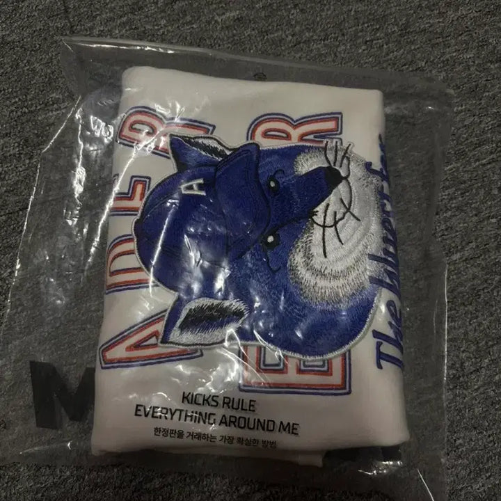[BUNJANG] Ader Error Maison Kitsune Blue Fox Graphic T-shirt / 아더에러&amp;메종키츠네