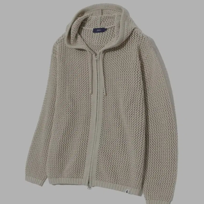 [SOLD OUT] S ) 예일 메쉬 후드 집업 니트