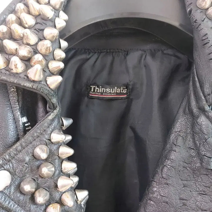 [BUNJANG] American Vintage Punk Leather Biker Jacket / 아메리칸 빈티지 펑크 레더자켓