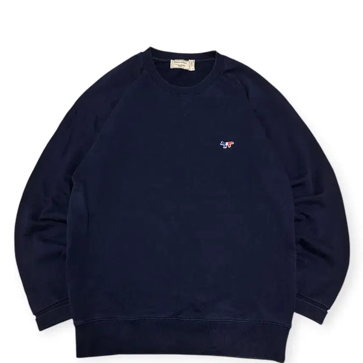 [BUNJANG] Maison Kitsune Navy Fox Patch Sweatshirt / 메종키츠네 네이비 폭스 패치 맨투맨