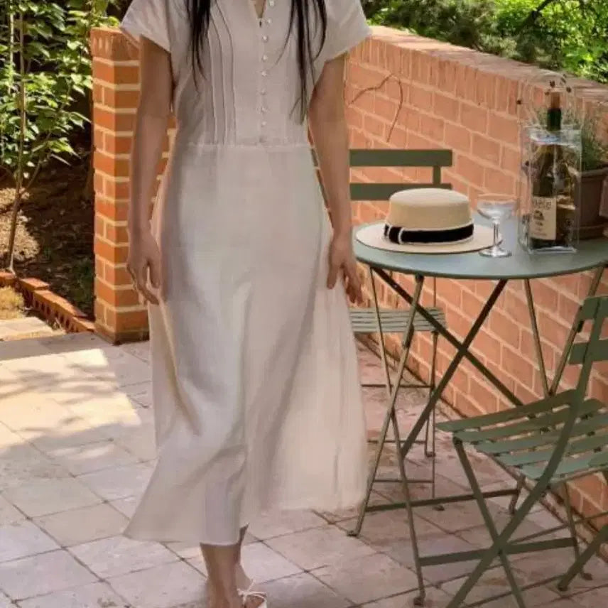[SOLD OUT] 슬러브 고급스런  린넨 롱원피스
