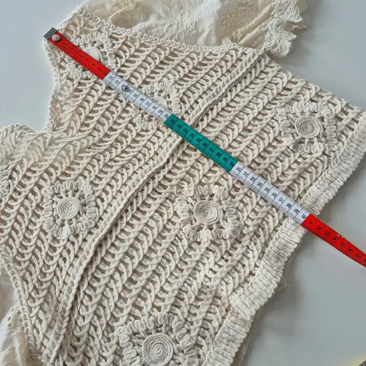 [BUNJANG] Crochet Lace Crop Cardigan / 크로셰 레이스 크롭가디건(SB8