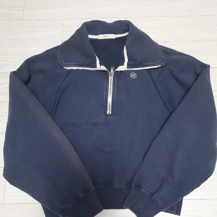[BUNJANG] RECTO Navy Half-Zip Sweatshirt / RECTO 네이비 하프집업 맨투맨