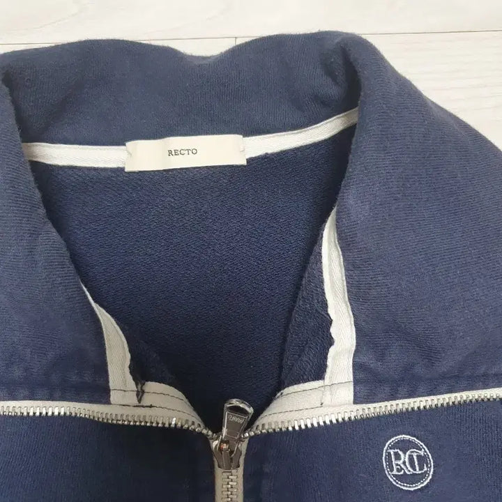 [BUNJANG] RECTO Navy Half-Zip Sweatshirt / RECTO 네이비 하프집업 맨투맨