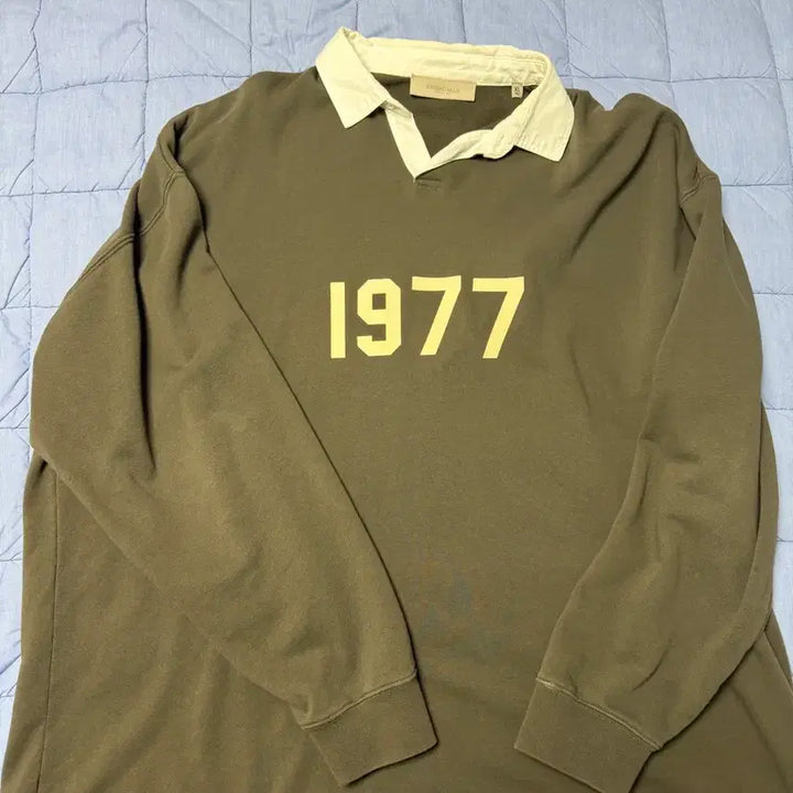 [BUNJANG] Essentials 1977 Rugby Long Sleeve Black XL / 에센셜 1977 럭비 롱슬리브 블랙 xl