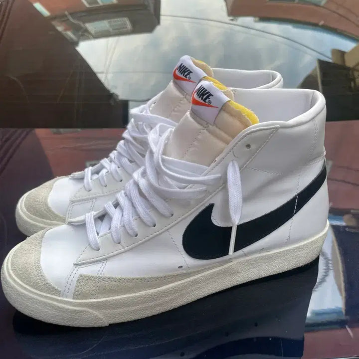 [BUNJANG] Nike Blazer High White Black Sneakers / 나이키 블레이저 흰검 하이 스니커즈