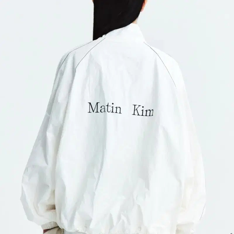 [SOLD OUT] 마뗑킴 로고 코팅 점퍼 바람막이