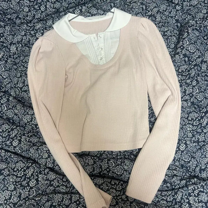 [BUNJANG] Whispery Petite Layered Blouse Pink / 위스페이리 쁘띠 레이어드 블라우스 핑크