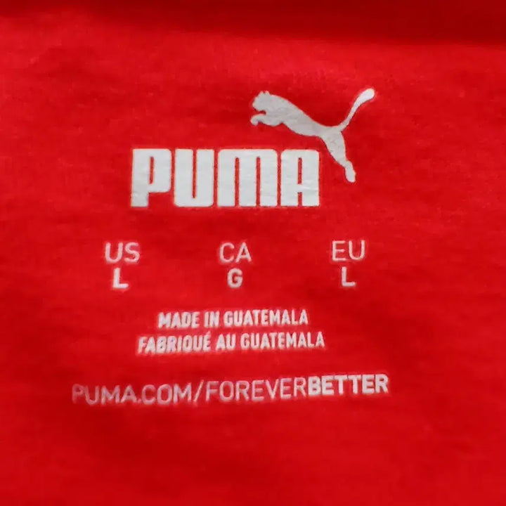 [BUNJANG] Puma Red Short Sleeve T-shirt L / 푸마 레드 반팔 L