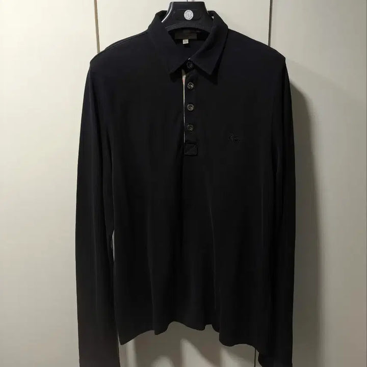 [BUNJANG] Burberry Collar Neck T-shirt Black XL / XL 버버리 카라넥 티셔츠 블랙
