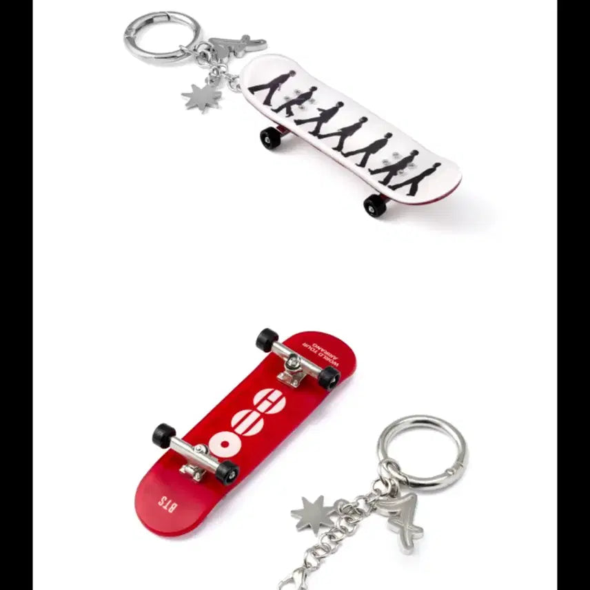 [BUNJANG] BTS ARIRANG Skateboard Keychain White / 방탄소년단 BTS ARIRANG 아리랑 스케이트보드 키링 white