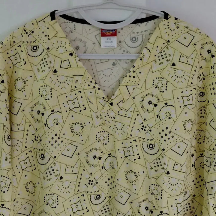 [BUNJANG] Dickies Bandana Pattern Scrub Top / [새상품/2XL] 디키즈(Dickies) 반다나 패턴 스크럽 상의