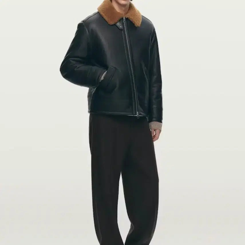 [BUNJANG] Arket Relaxed Wool Trousers Black / 아르켓 블랙 릴렉스드 울 트라우저