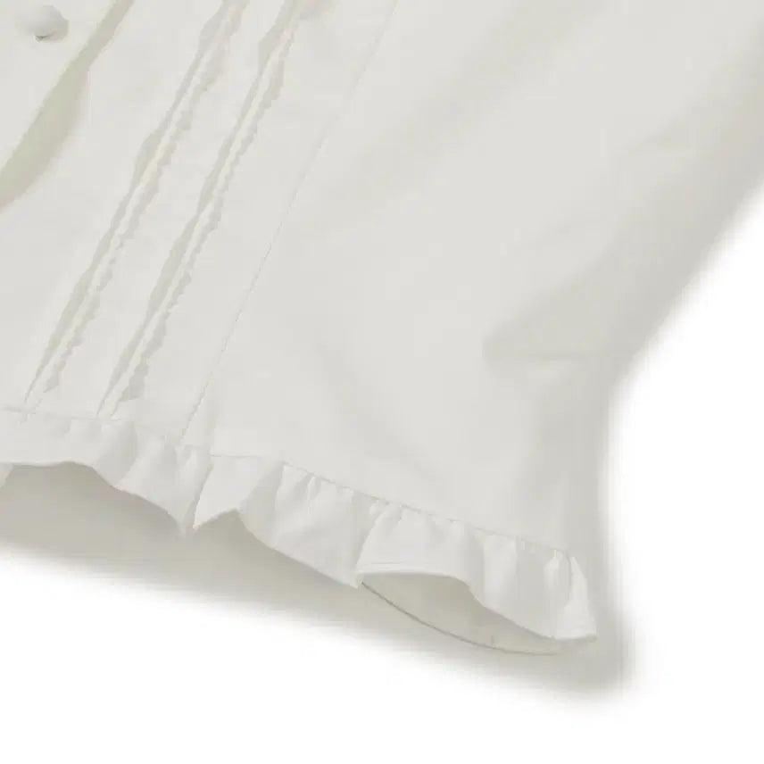 [BUNJANG] Flohm Hani Short Sleeve Blouse White XS / 플로움 하니 반팔 블라우스 화이트 XS(44-55)사이즈 판매합니다.