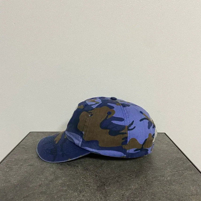 [BUNJANG] Supreme S Logo Camo Navy Ball Cap / (OS) 슈프림 S로고 볼캡 모자 카모 네이비