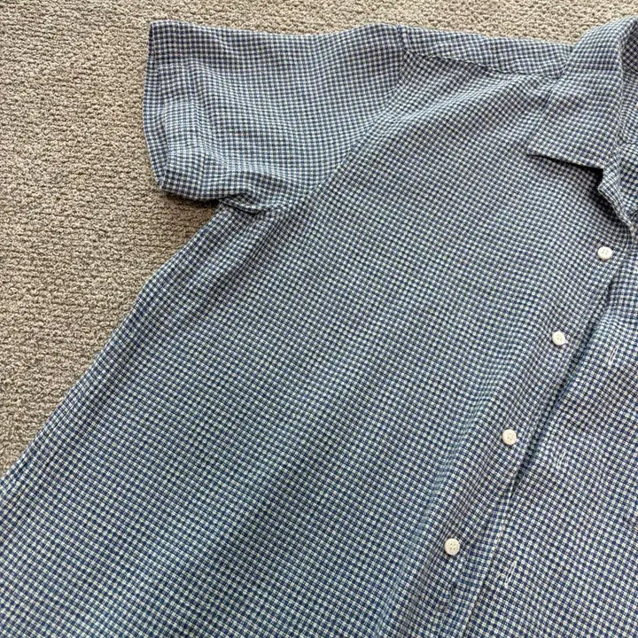 [SOLD OUT] 토마스모어 블루 체크 셔츠 L