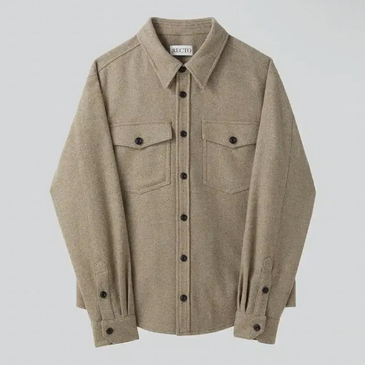 [SOLD OUT] 새제품) 렉토 포켓 오피스 셔츠 자켓 라이트카키 카키베이지 M